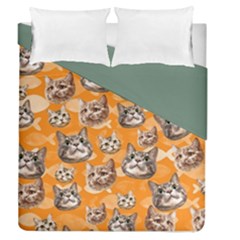 Cat Cute Duvet Cover Double Side (queen Size) by Giving