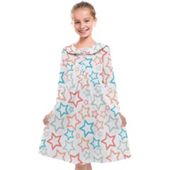 Background Pattern Texture Design Kids  Midi Sailor Dress by Semog4
