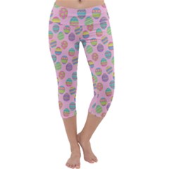 Egg Easter Eggs Pastel Digital Art Capri Yoga Leggings by Semog4