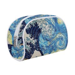 Starry Night Hokusai Vincent Van Gogh The Great Wave Off Kanagawa Make Up Case (small) by Semog4