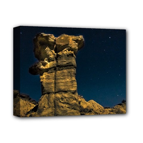Ischigualasto Park Night Scene, San Juan Province, Argentina Deluxe Canvas 14  X 11  (stretched) by dflcprintsclothing