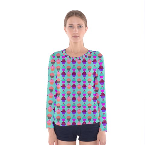 Pattern 210 Women s Long Sleeve Tee by GardenOfOphir