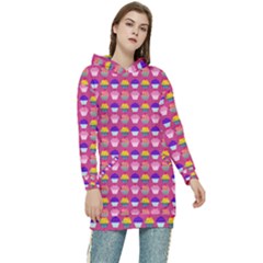 Pattern 211 Women s Long Oversized Pullover Hoodie by GardenOfOphir