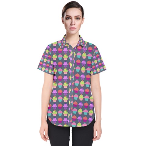 Pattern 212 Women s Short Sleeve Shirt by GardenOfOphir