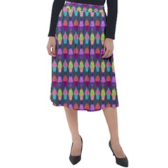 Pattern 212 Classic Velour Midi Skirt  by GardenOfOphir