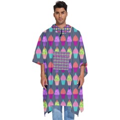 Pattern 212 Men s Hooded Rain Ponchos by GardenOfOphir