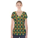 Pattern 215 Short Sleeve Front Detail Top View1