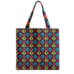 Pattern 217 Zipper Grocery Tote Bag by GardenOfOphir