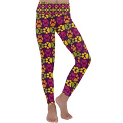 Pattern 218 Kids  Lightweight Velour Classic Yoga Leggings by GardenOfOphir