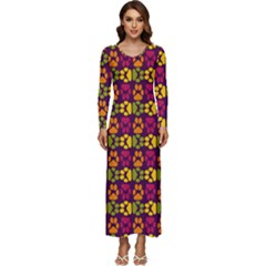 Pattern 218 Long Sleeve Longline Maxi Dress