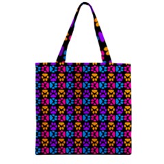 Pattern 221 Zipper Grocery Tote Bag by GardenOfOphir