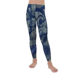 Elemental Beauty Abstract Print Kids  Lightweight Velour Leggings by dflcprintsclothing