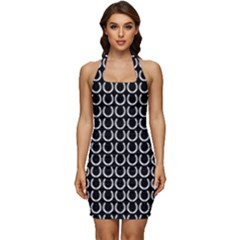 Pattern 222 Sleeveless Wide Square Neckline Ruched Bodycon Dress