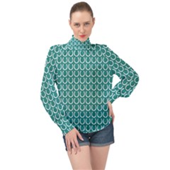 Pattern 226 High Neck Long Sleeve Chiffon Top by GardenOfOphir