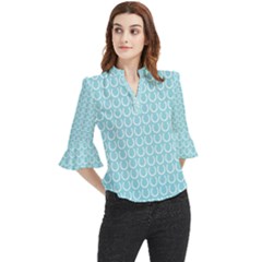 Pattern 230 Loose Horn Sleeve Chiffon Blouse