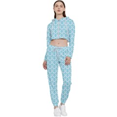 Pattern 230 Cropped Zip Up Lounge Set by GardenOfOphir