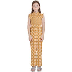 Pattern 231 Kids  Sleeveless Ruffle Edge Band Collar Chiffon One Piece