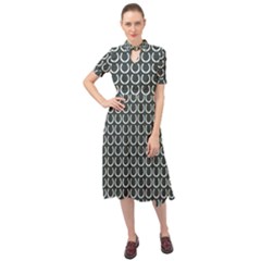 Pattern 233 Keyhole Neckline Chiffon Dress