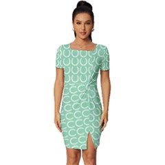 Pattern 235 Fitted Knot Split End Bodycon Dress by GardenOfOphir