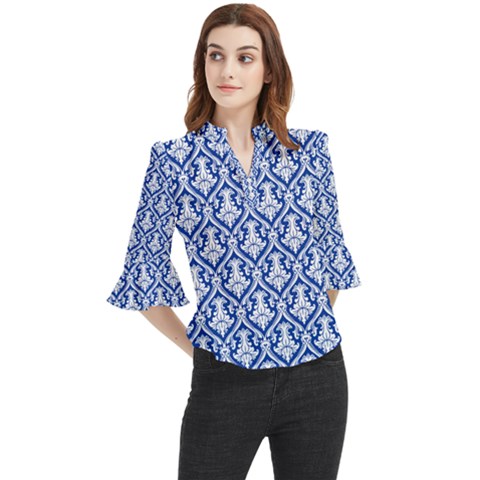 Pattern 240 Loose Horn Sleeve Chiffon Blouse by GardenOfOphir