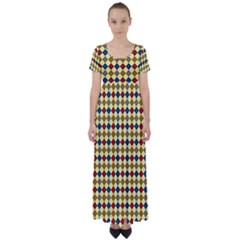 Pattern 249 High Waist Short Sleeve Maxi Dress by GardenOfOphir