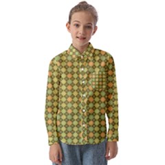 Pattern 251 Kids  Long Sleeve Shirt