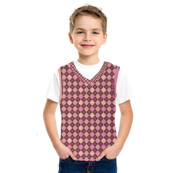 Pattern 252 Kids  Basketball Tank Top