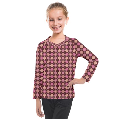 Pattern 252 Kids  Long Mesh Tee by GardenOfOphir