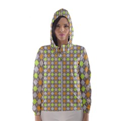 Pattern 253 Women s Hooded Windbreaker by GardenOfOphir