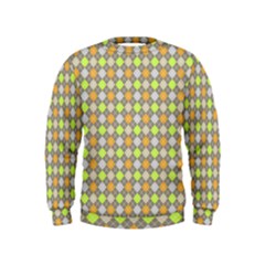 Pattern 253 Kids  Sweatshirt by GardenOfOphir