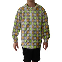 Pattern 253 Kids  Hooded Windbreaker by GardenOfOphir