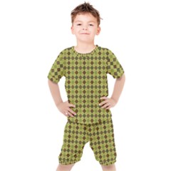 Pattern 255 Kids  Tee And Shorts Set by GardenOfOphir