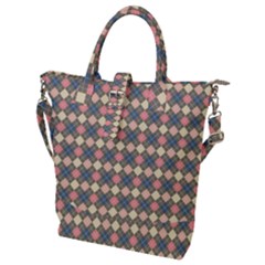 Pattern 258 Buckle Top Tote Bag by GardenOfOphir