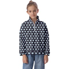 Pattern 262 Kids  Half Zip Hoodie by GardenOfOphir