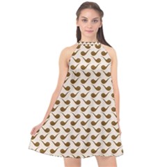 Pattern 265 Halter Neckline Chiffon Dress 