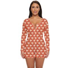 Pattern 268 Long Sleeve Boyleg Swimsuit