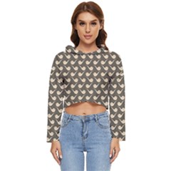 Pattern 269 Women s Lightweight Cropped Hoodie by GardenOfOphir