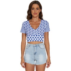 Pattern 270 V-neck Crop Top by GardenOfOphir