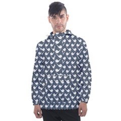 Pattern 279 Men s Front Pocket Pullover Windbreaker by GardenOfOphir