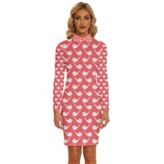 Pattern 281 Long Sleeve Shirt Collar Bodycon Dress by GardenOfOphir