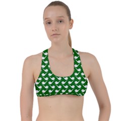 Pattern 285 Criss Cross Racerback Sports Bra by GardenOfOphir