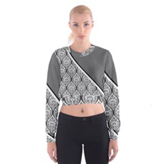 Pattern 287 Cropped Sweatshirt by GardenOfOphir