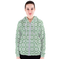 Pattern 298 Women s Zipper Hoodie by GardenOfOphir