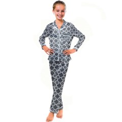 Pattern 301 Kid s Satin Long Sleeve Pajamas Set by GardenOfOphir