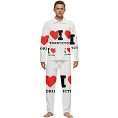 I Love Victoria Men s Long Sleeve Velvet Pocket Pajamas Set by ilovewhateva