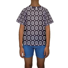 Pattern 309 Kids  Short Sleeve Swimwear by GardenOfOphir
