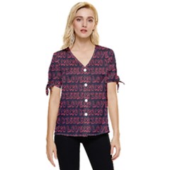 Pattern 312 Bow Sleeve Button Up Top by GardenOfOphir