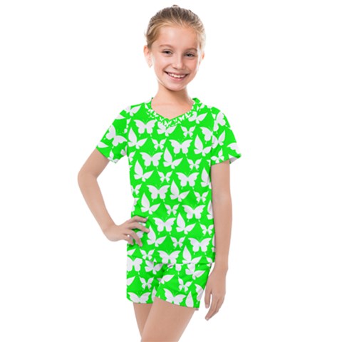 Pattern 328 Kids  Mesh Tee And Shorts Set by GardenOfOphir