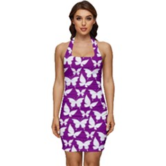 Pattern 333 Sleeveless Wide Square Neckline Ruched Bodycon Dress by GardenOfOphir