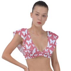 Pattern 335 Plunge Frill Sleeve Bikini Top by GardenOfOphir